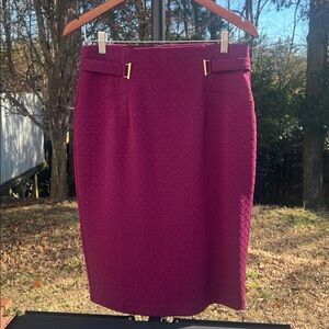 NYCC Deep Wine Pencil Skirt Women's Size M